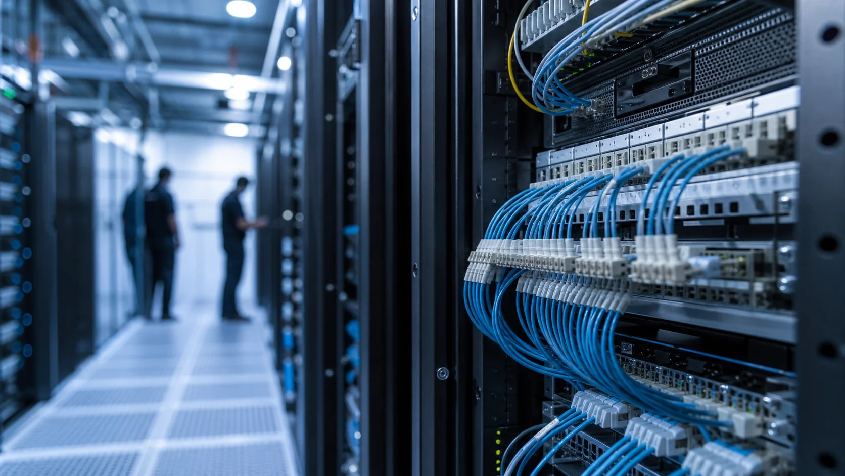 Infraestructura de interconexión en una sala de telecomunicaciones